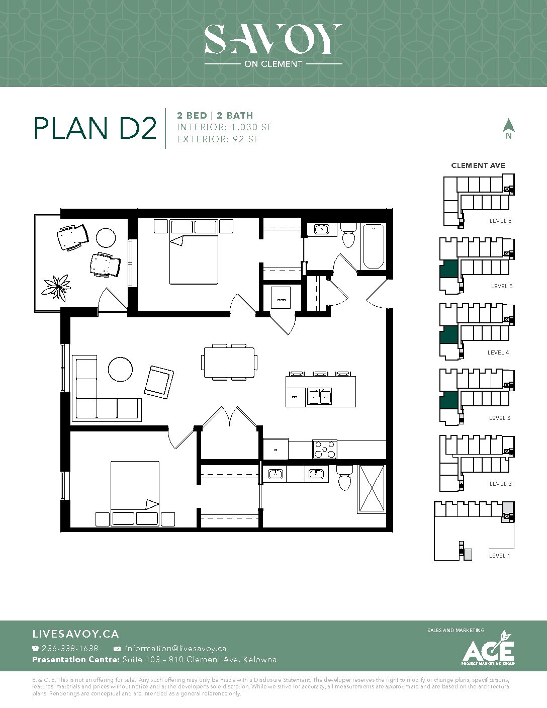 2 bed 2 bath