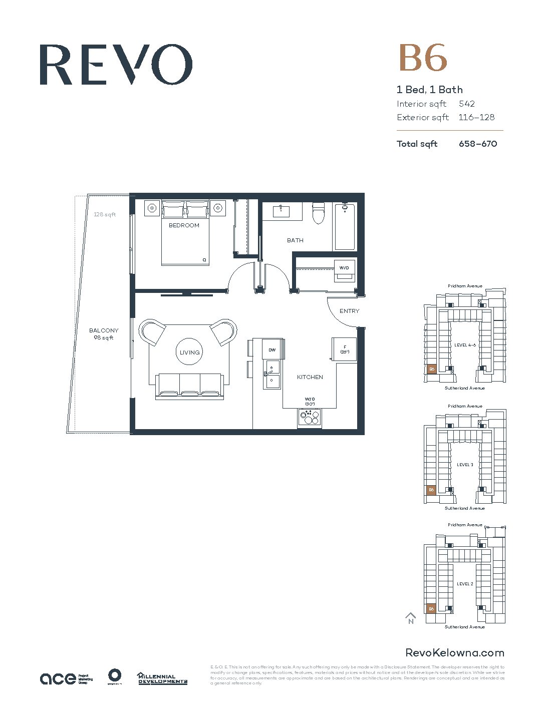 1 bed 1 bath6
