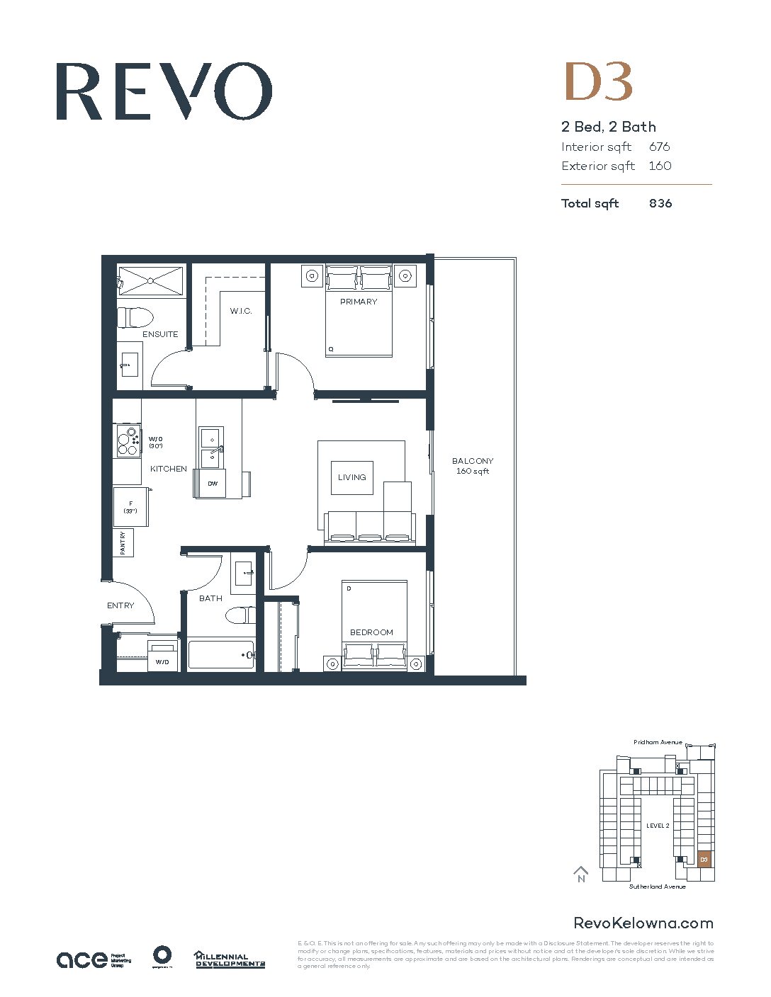 2 bed 2 bath 3